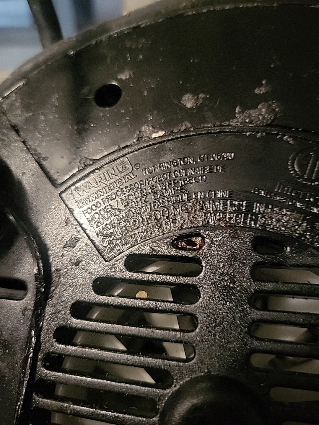 Waring Food Processor WFP16SCD No Pitcher Or Blade Just Base