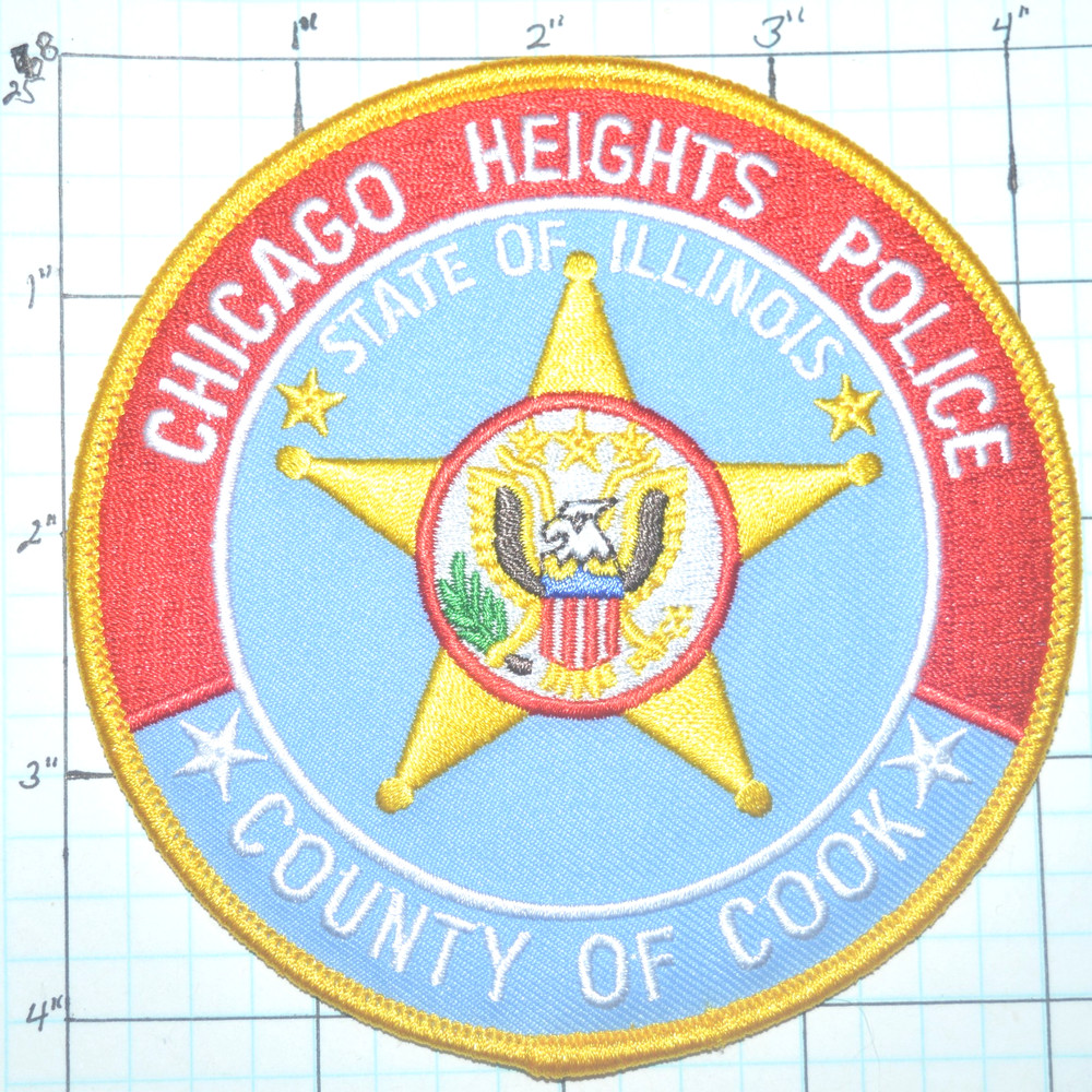 ILLINOIS, CHICAGO HEIGHTS COOK COUNTY POLICE PATCH