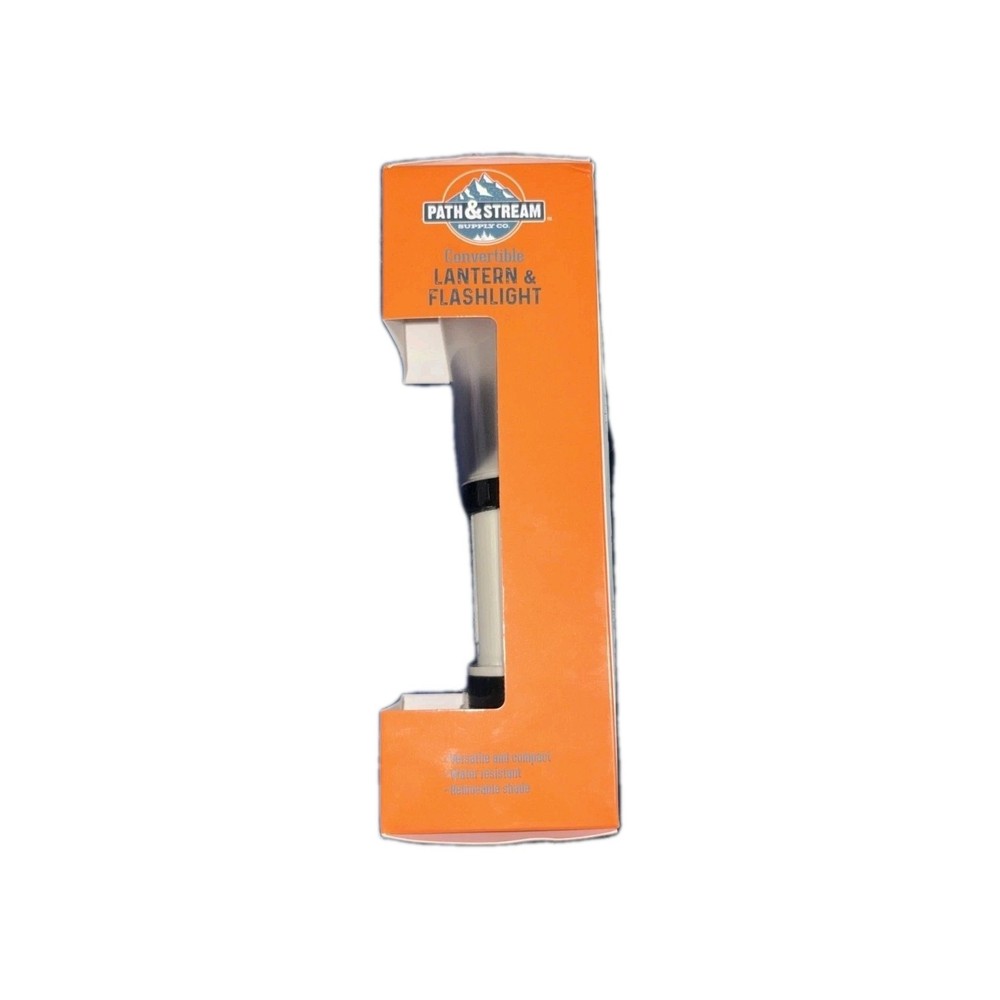 New Camping Lantern Path & Stream Convertible Flashlight Includes 3 AA Batteries