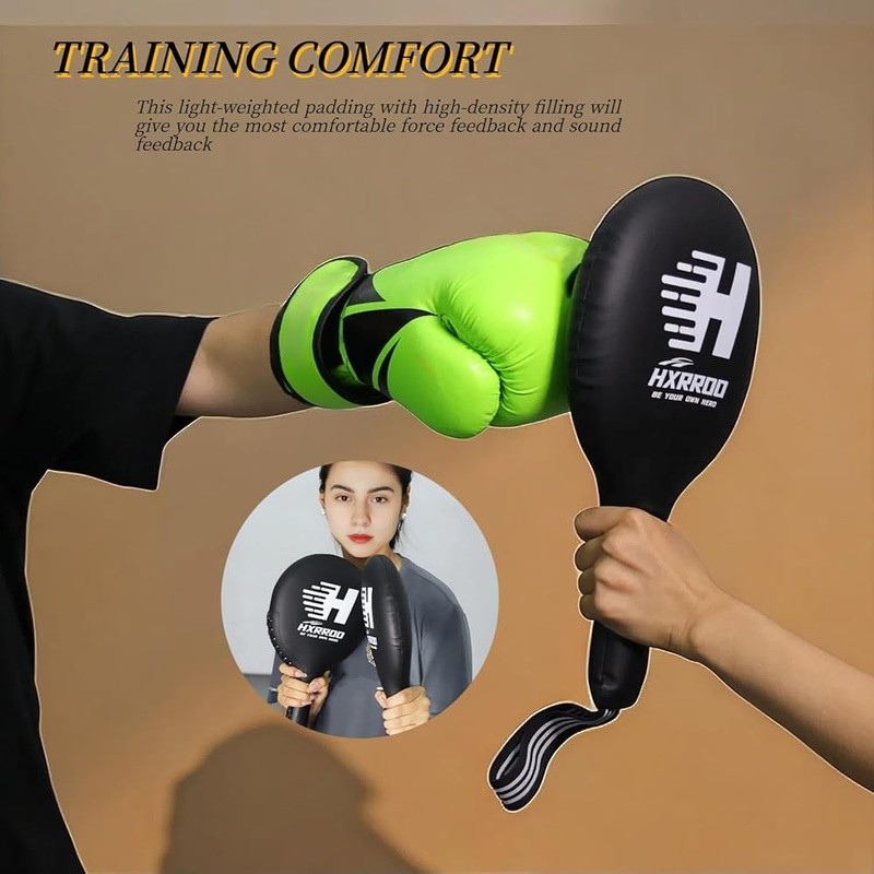 Lightweight Boxing Pads High Density Force Feedback Agility Training Tool New