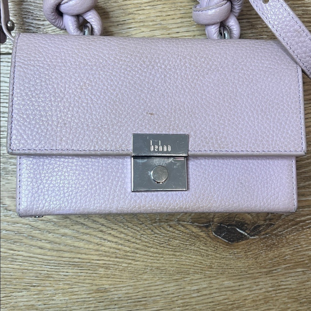 Behno Lavender Leather Mary Bag