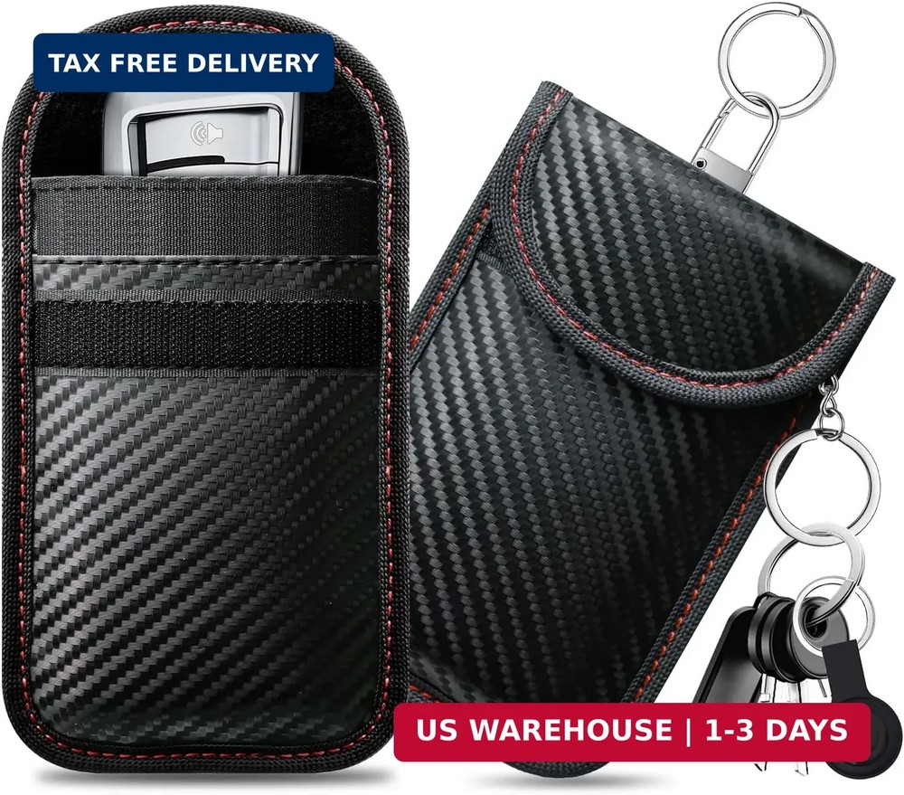 Faraday Key Fob Protector (Red, Small)