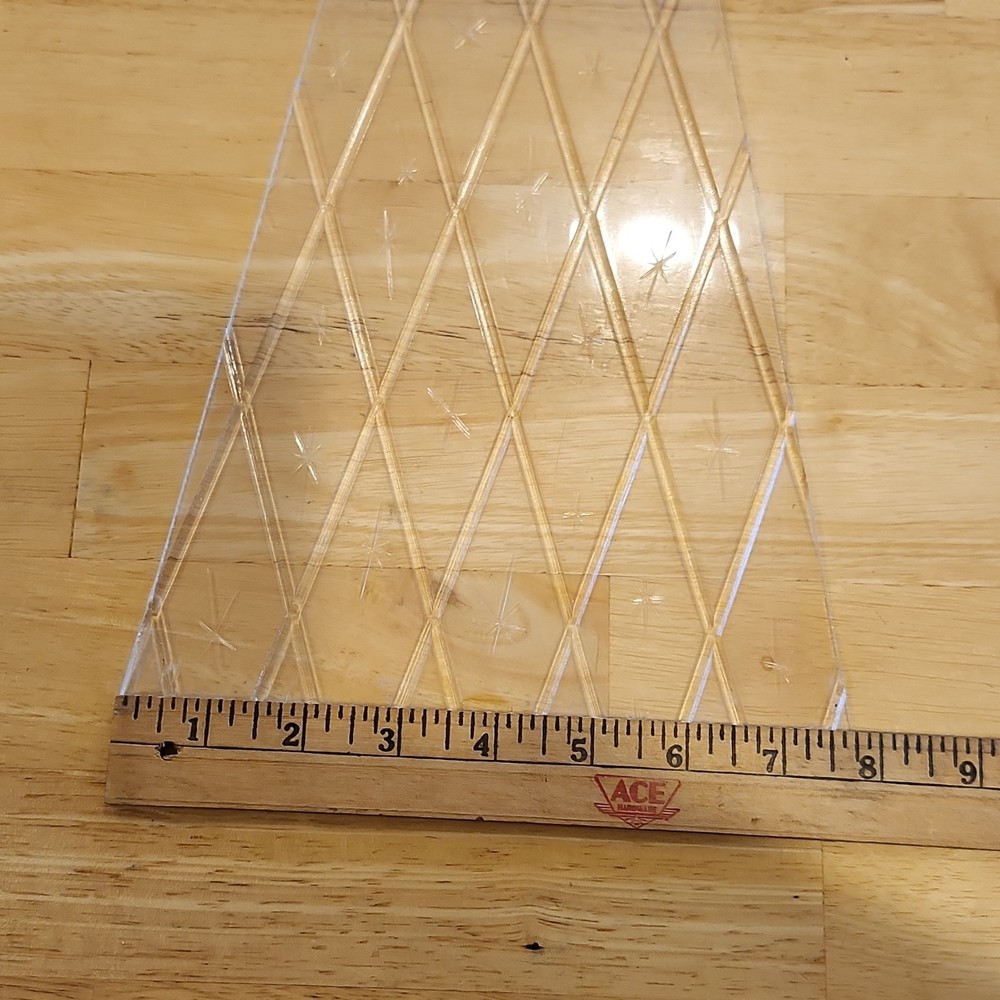 Clear Plastic Quilt Templates Set with Diamond and Star Pattern, Various Sizes