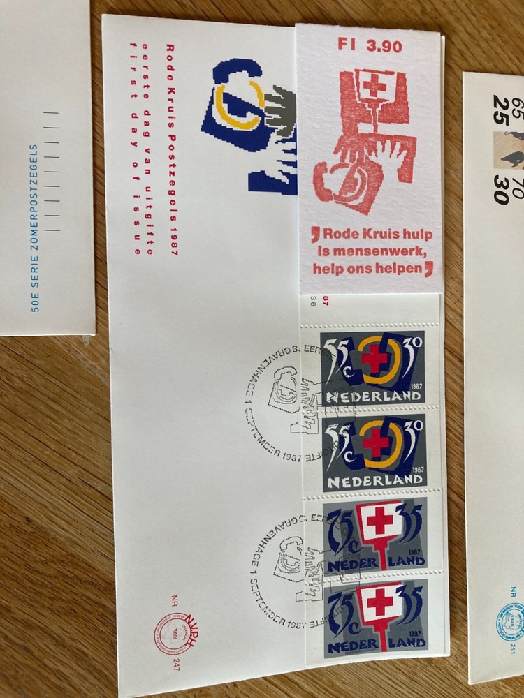 Netherlands 5 FDC covers with complete stamp booklets, unusual