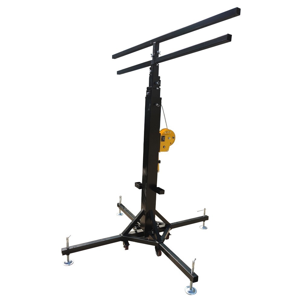 Height Adjust 2Layers Stage Bracket with 16 Lights Position Stand with Wheels