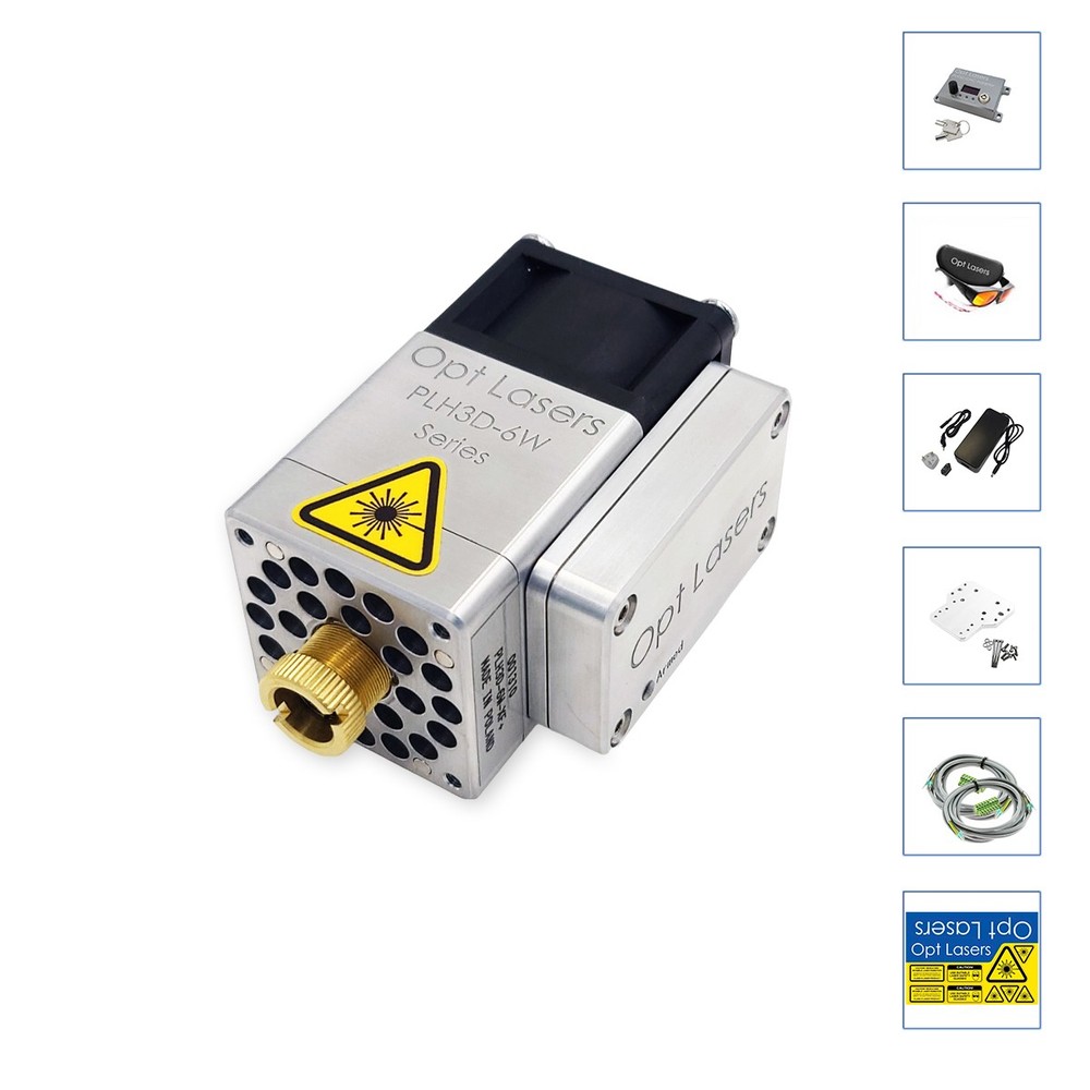 Opt Lasers PLH3D-XF+ 6W Blue Laser Module Kit for Stepcraft CNC