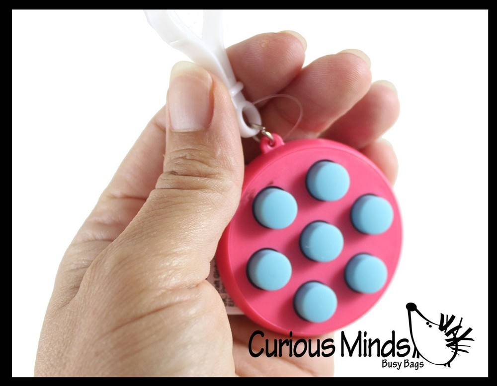 1 RANDOM COLOR Circle Fidget Clicker Buttons Controller Cube Block - Hand Fidget