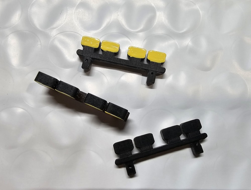 4 light replacement Schaper Stomper 3D resin printed lightbar x3 Yellow