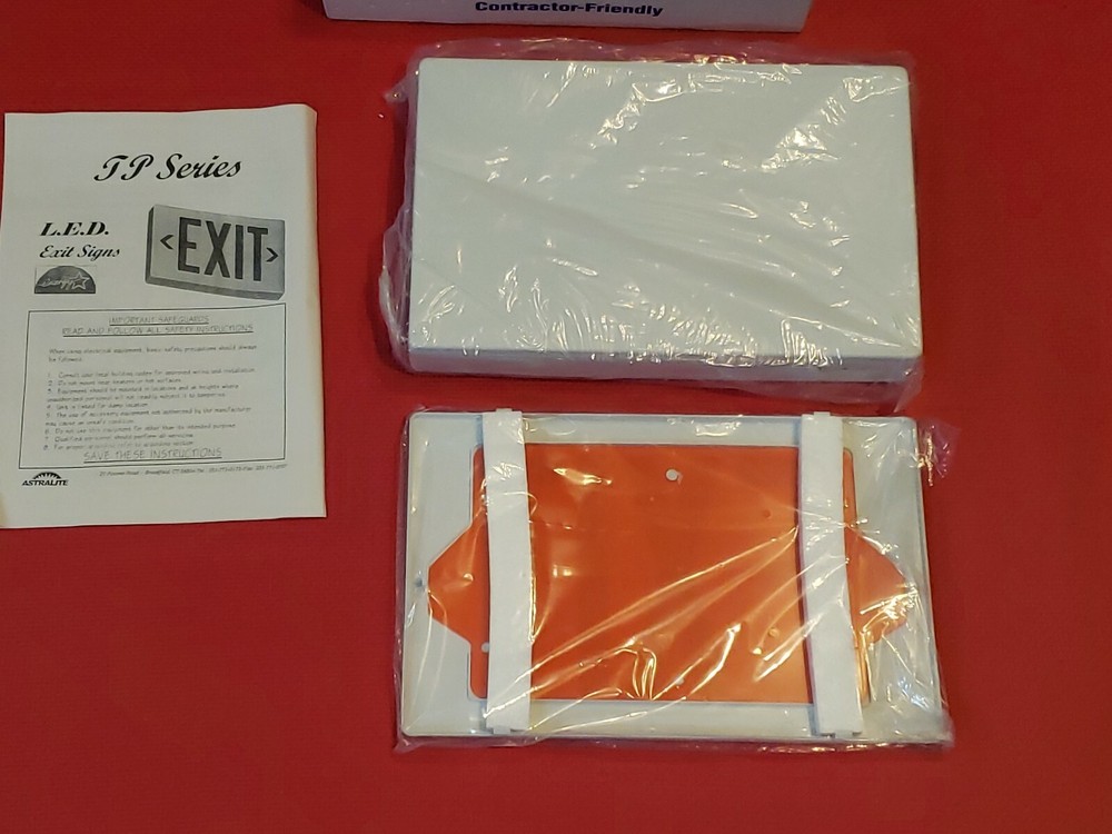 Astralite Exit Sign TP-U-R-W-EM