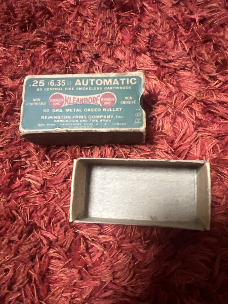 Remington Kleanbore .25 6.35 Automatic UMC Dogbone Empty Box