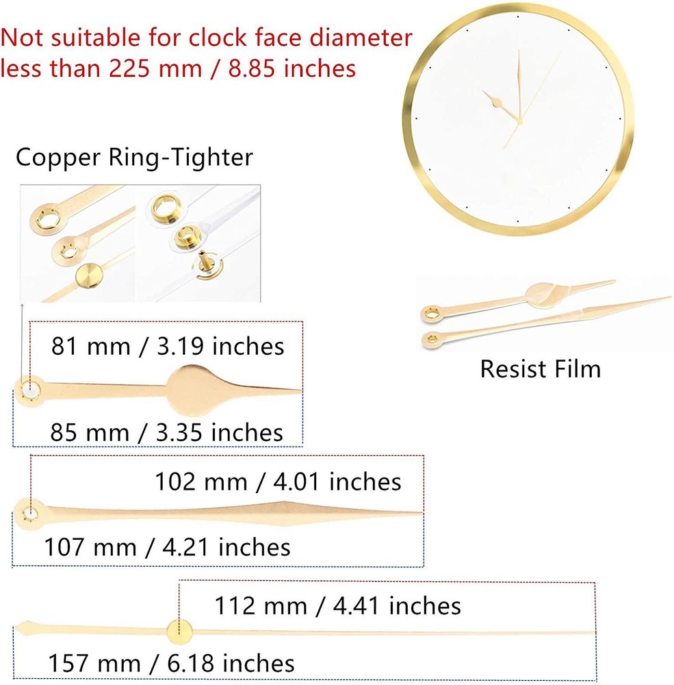 Original Youngtown 12888 Pendulum Type Movement Step Clock Accessory Quartz DIY
