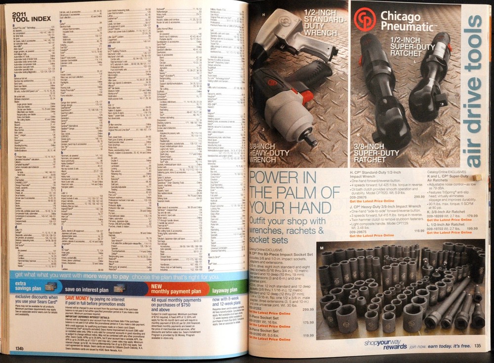 SEARS Tool Catalog - 2011/2012