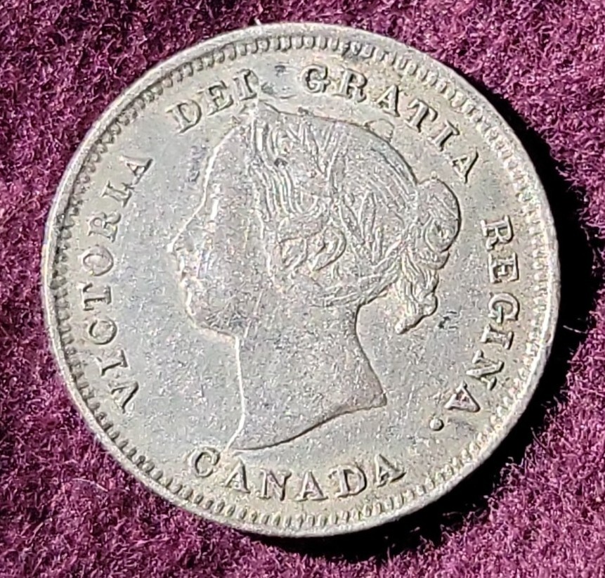 1888 Canada 5 cents silver - Solid VF+ stk#K938