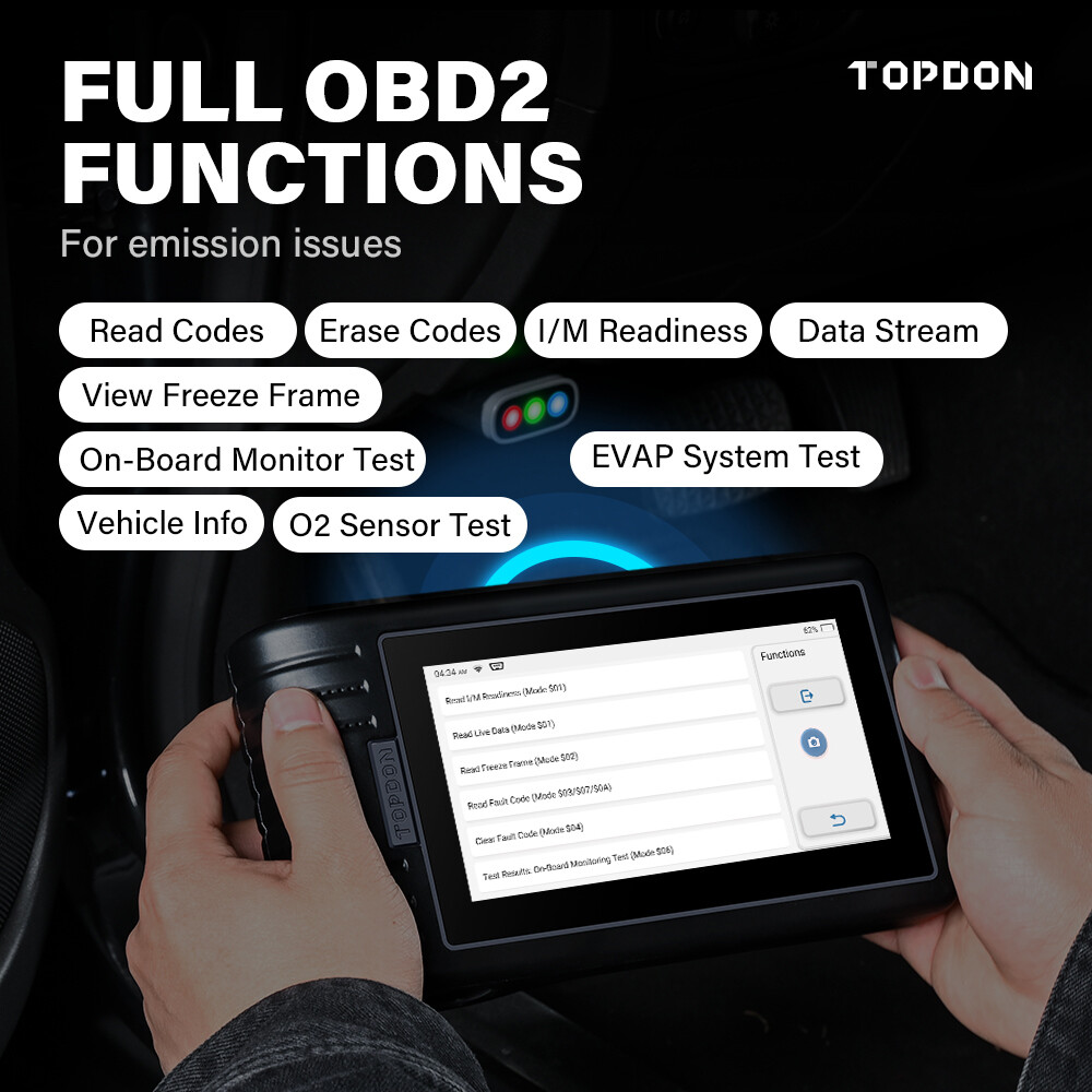 TOPDON ArtiDiag800BT OBD2 Scanner Car Diagnostic Tool K!ey Coding All System