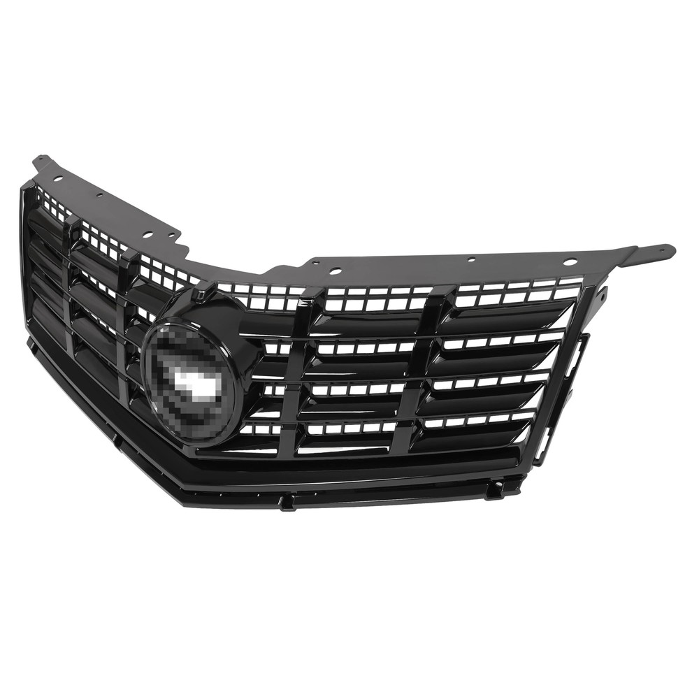 HECASA For 2013-2016 Cadillac SRX 3PCS Black Front Bumper Upper Lower Grille