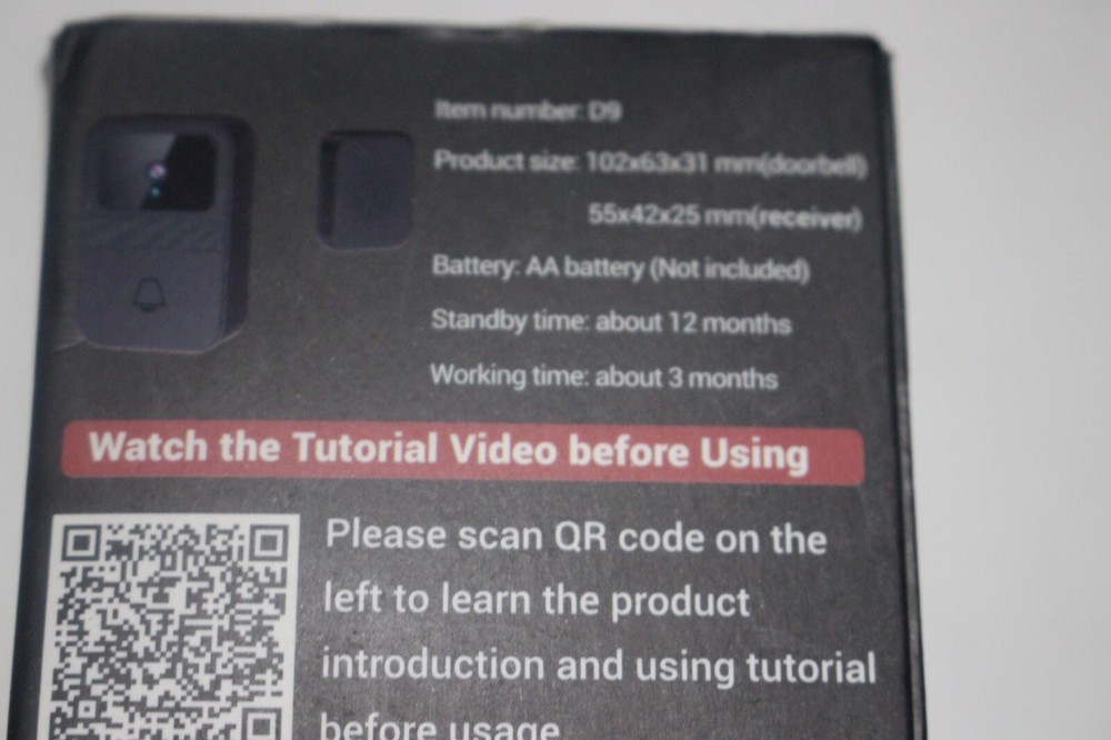 D9 SMART DOORBELL 31275-X9