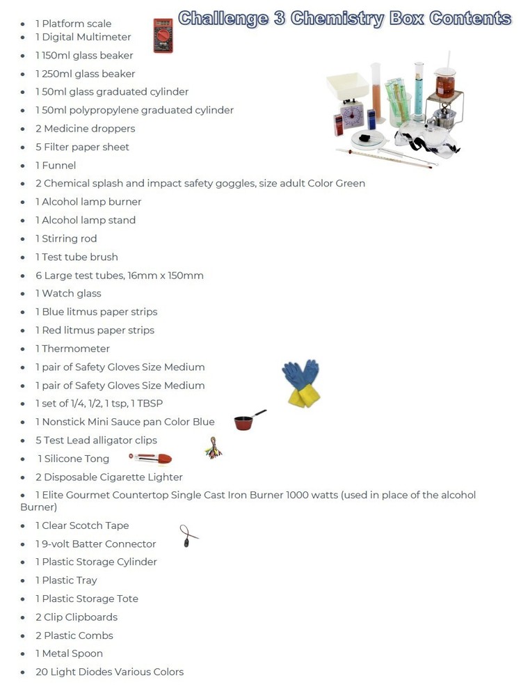Classical Conversations Challenge 3 Chemistry Lab Set Kit