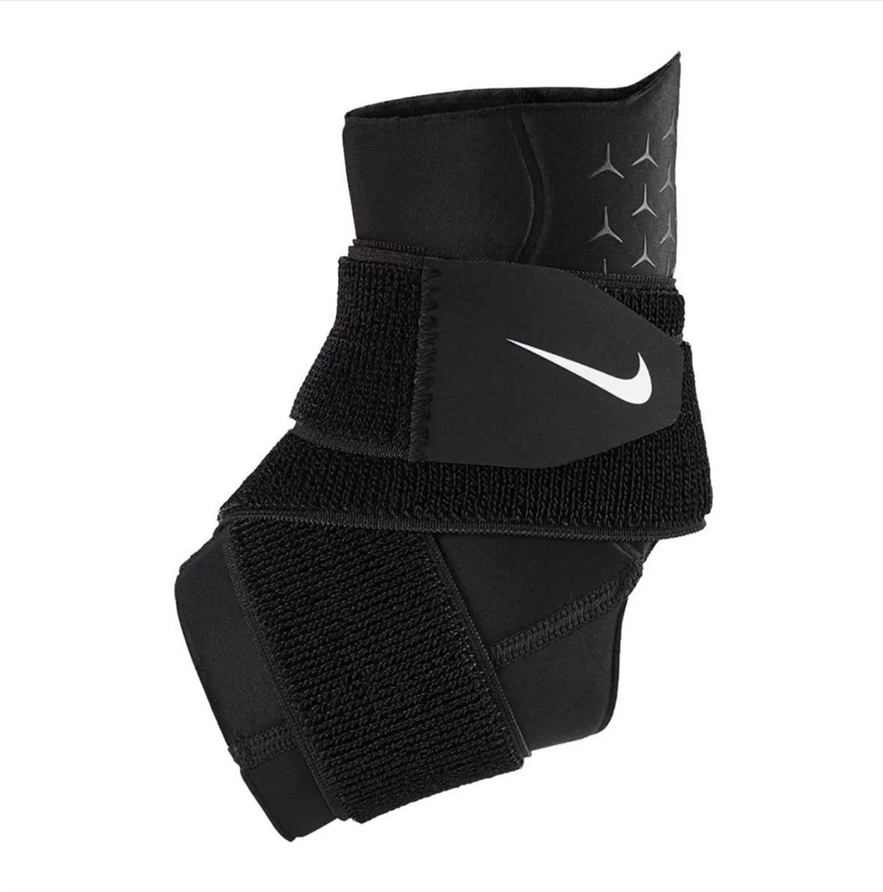 Nike Pro Ankle Sleeve White Size Small Compression Support Dri-FIT Black