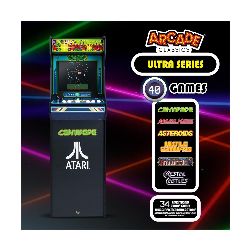Classics Arcade Cabinet Game Machine w/ 17" Liquid Crystal Screen & 40 Games