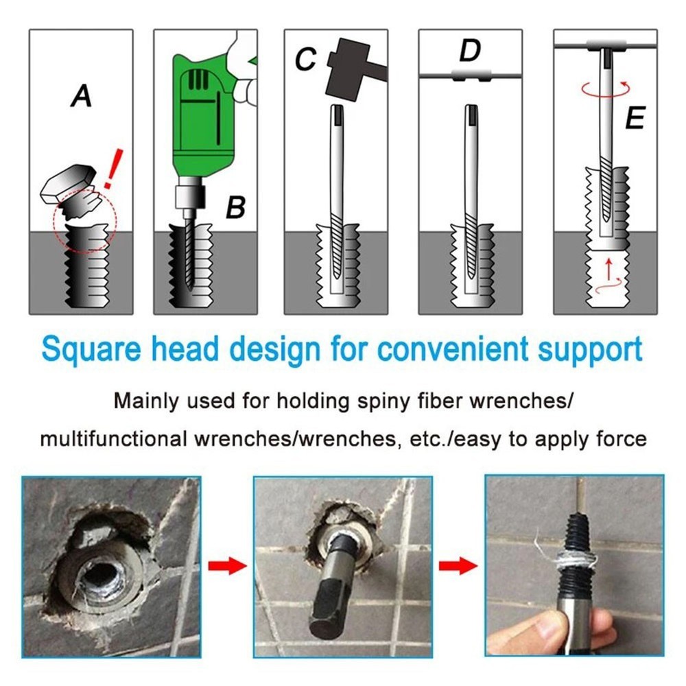 5* Damaged Broken Screw Remover Extractor Easy Out Drill Bits Remover Tools New