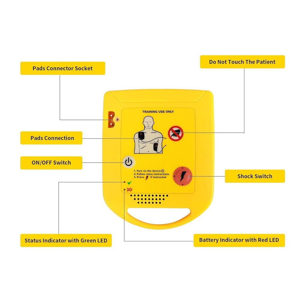 4X Mini AED Trainer XFT-D0009 First Aid Training Teaching Machine Student Study