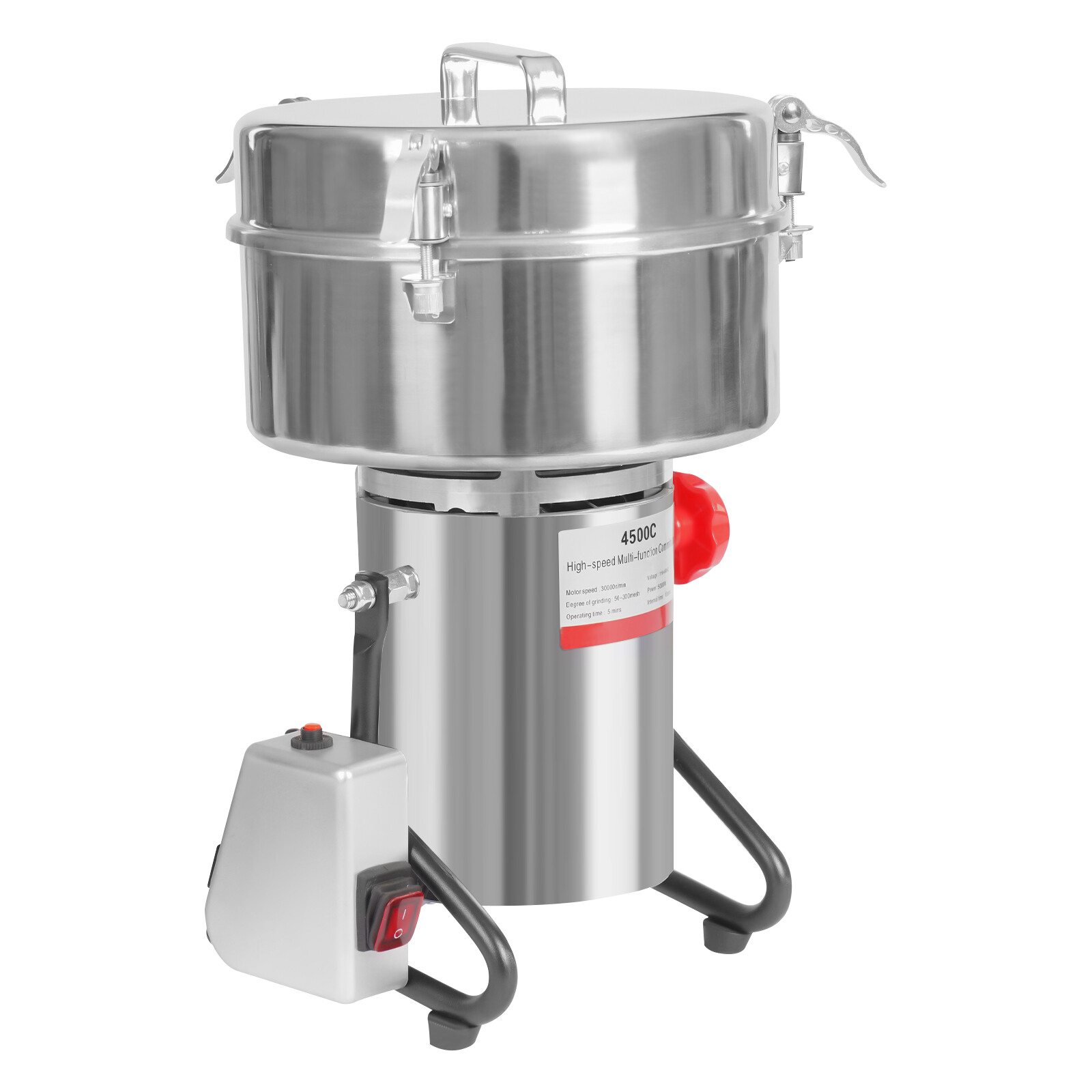 4500g Commercial Spice Grinder Electric Grain Mill Grinder Pulverizer 30000r/min