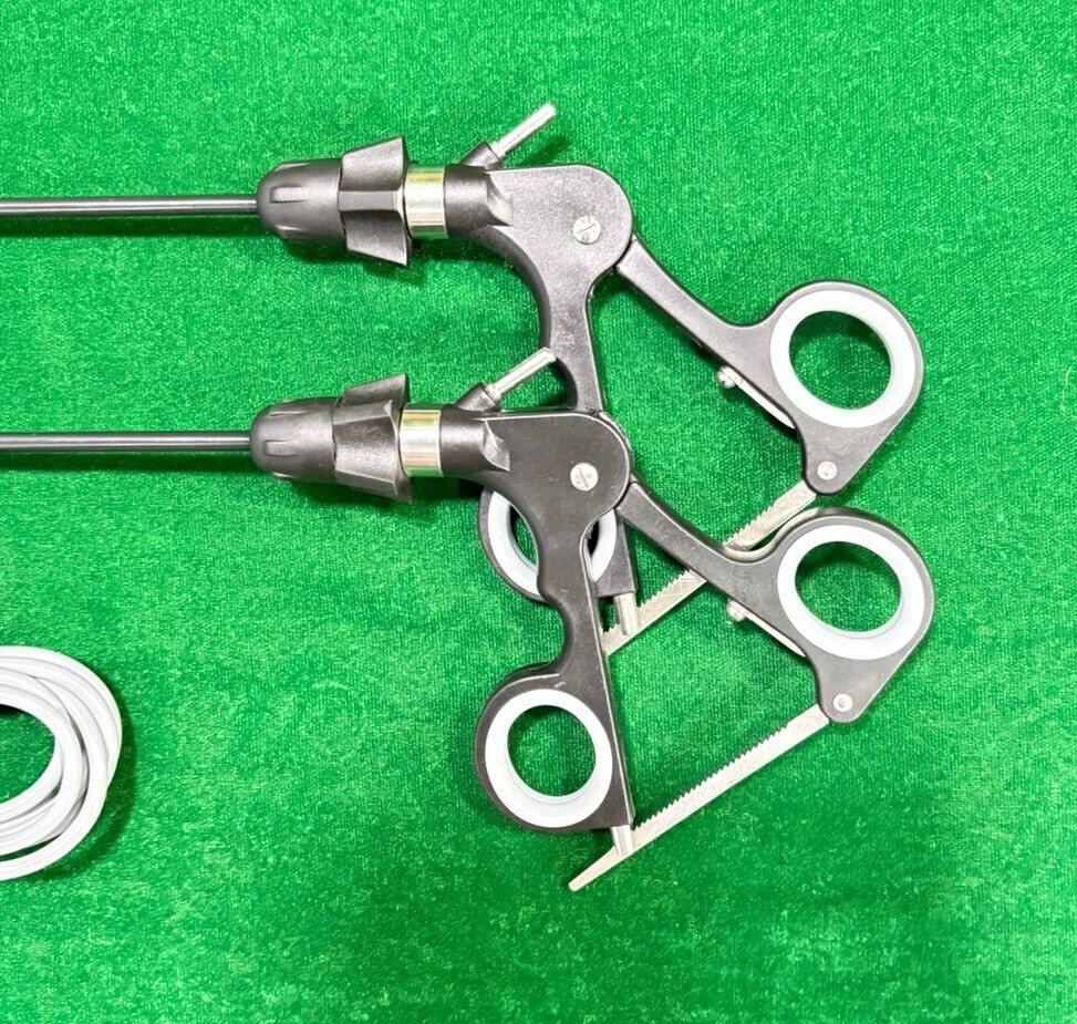 2pc Laparoscopic Croce Olmi Grasper 5mmx330mm with Cable Reusable Instruments