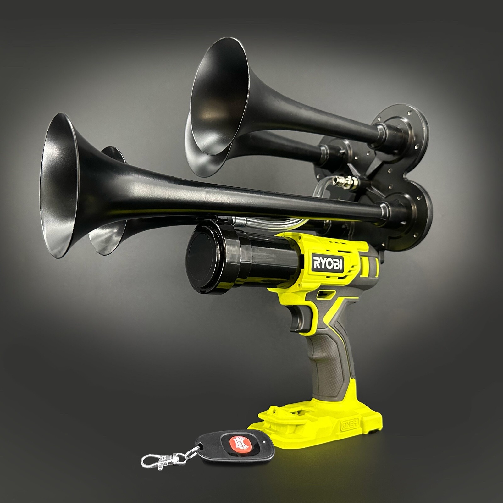 Ryobi Impact Drill Train Air Horn 18v with Remote Control - BossHorn