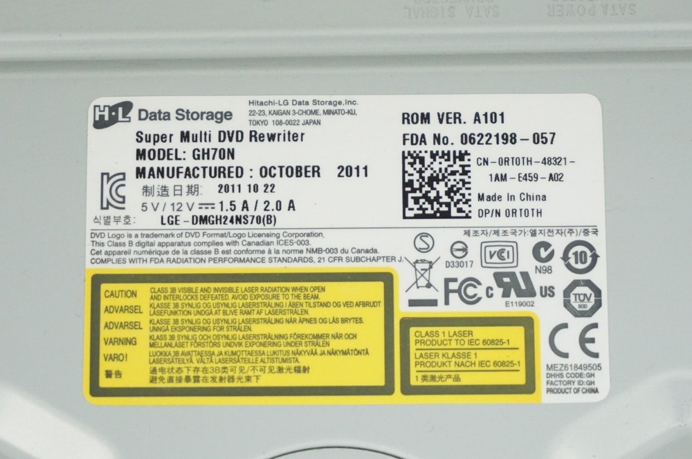Dell GH70N Super Multi DVD ReWriter SATA