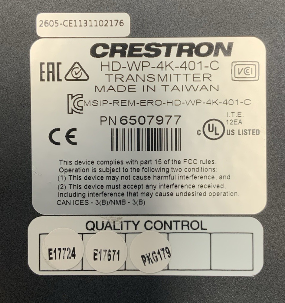 Crestron 4K Multi-Window Video Processor HDBaseT & HDMI Outputs | HD-WP-4K-401-C