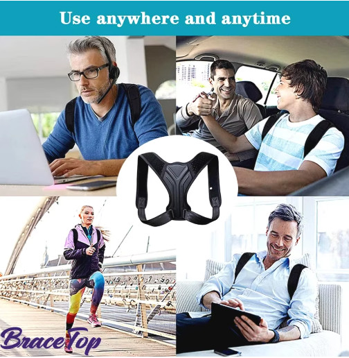Back Brace Posture Corrector Upper Back Shoulder Pain Relief Clavicle Support