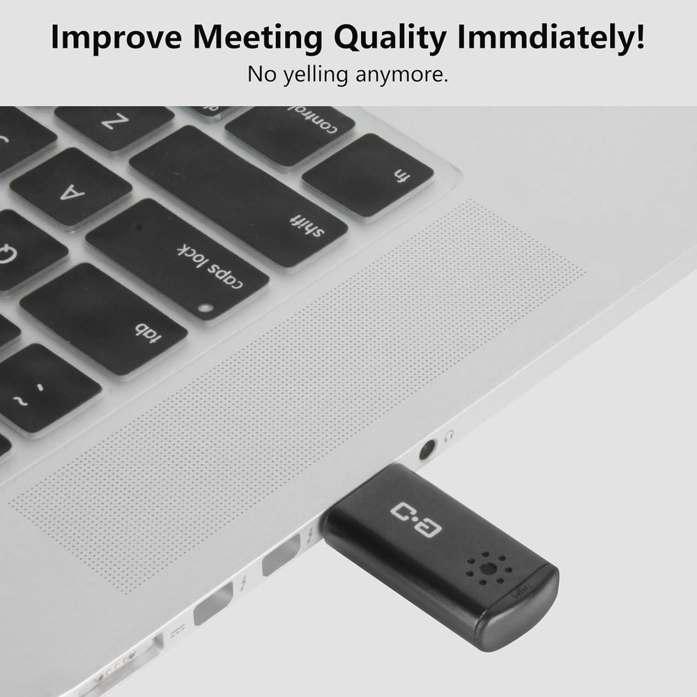 USB Microphone for Laptop and Desktop Computer, High Mini Size, Black