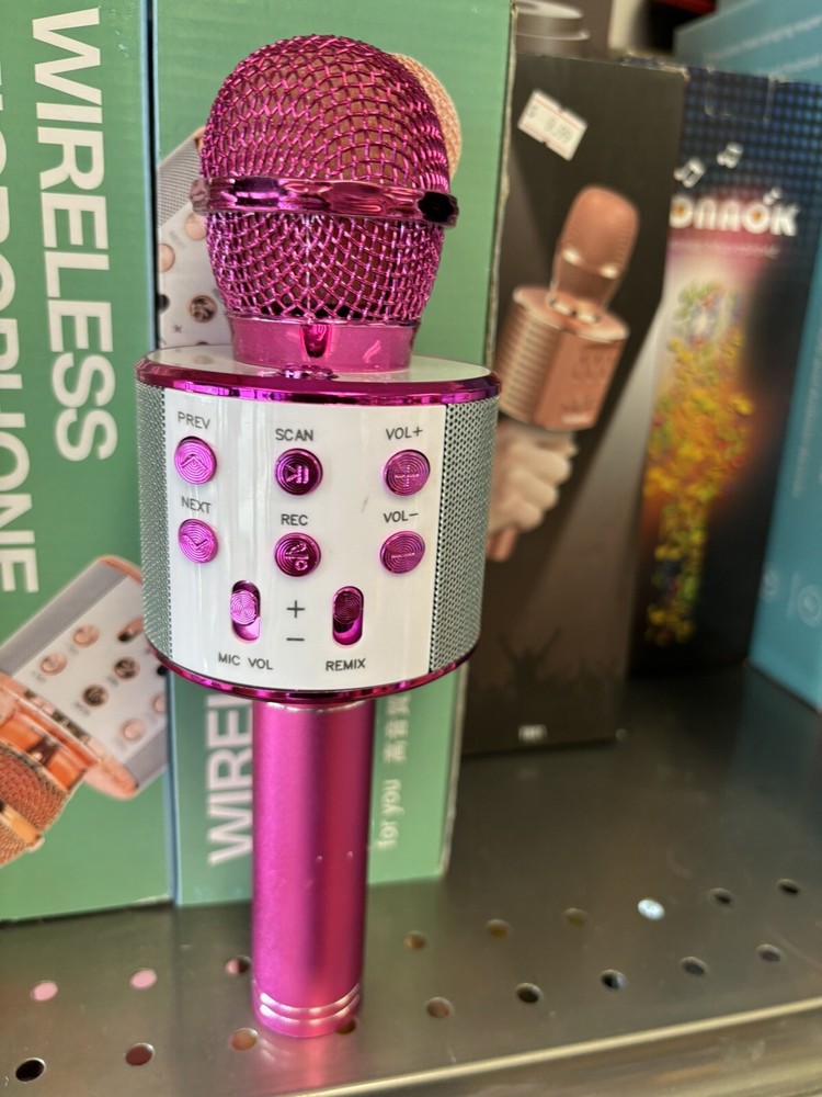 Portable Karaoke Microphone ,Wireless Bluetooth Karaoke Mic for Singing