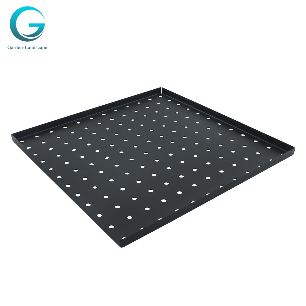 4 Pack Portable Black Metal Pegboards Wall Organizer Panel Storage Hanger Tool