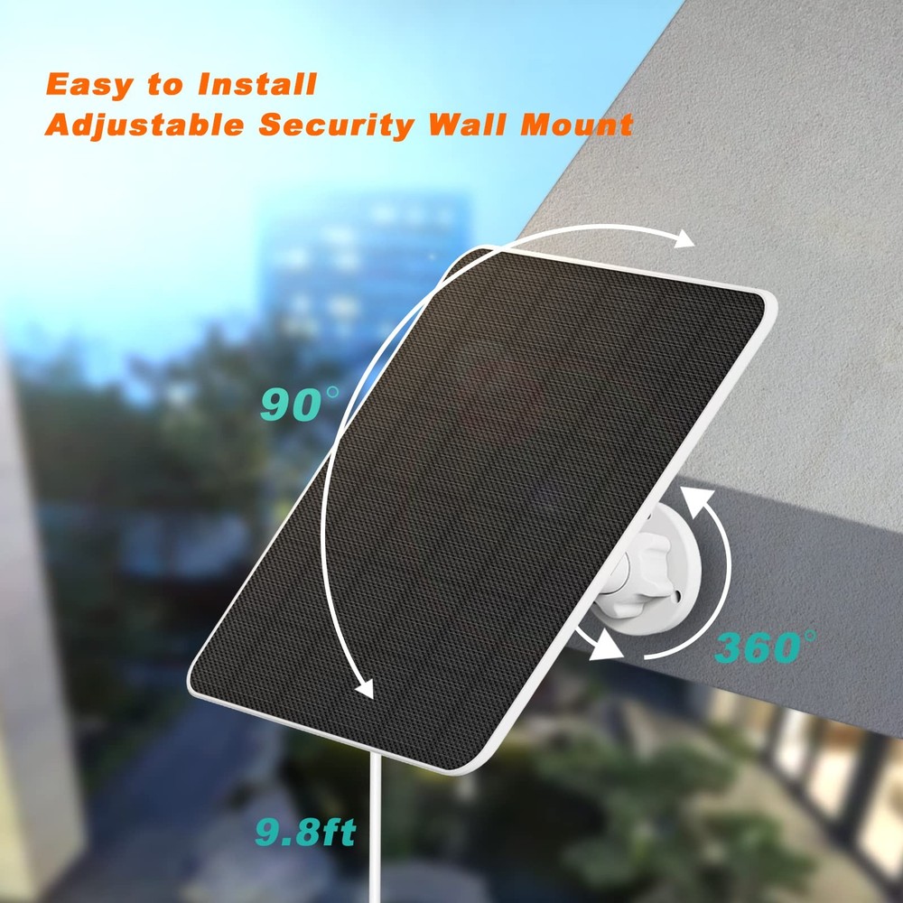 Solar Panel for Ring Camera, 5W Charger Stick Up Cam,...