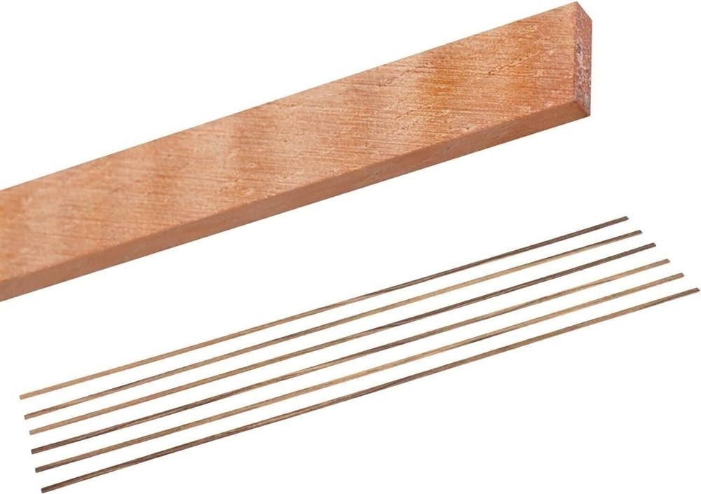 StewMac Natural Wood Guitar Bindings, Koa - 6 Pack