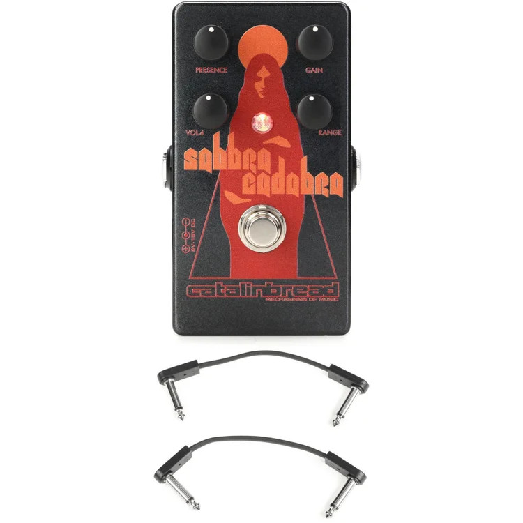 Catalinbread Sabbra Cadabra Overdrive Pedal with EBS Patch Cables