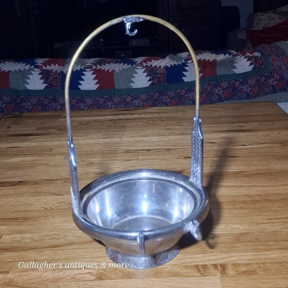 Antique Hartford Silver Plate Pickle Castor Dish