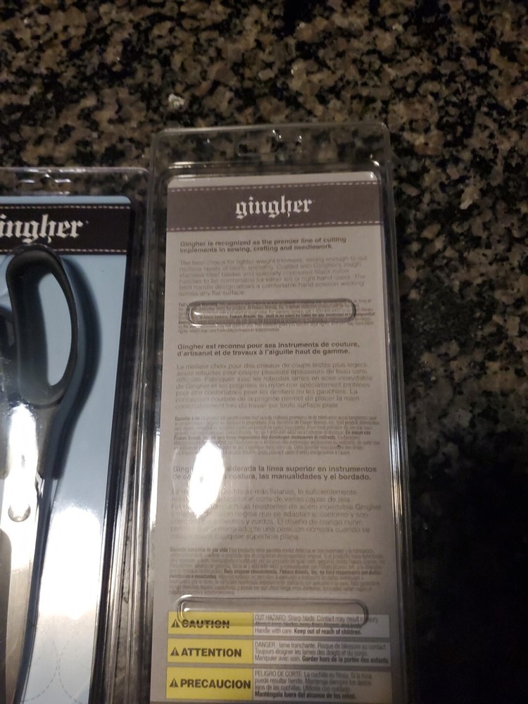 Gingher 8" Lightweight Bent Trimmers X 3 NEW