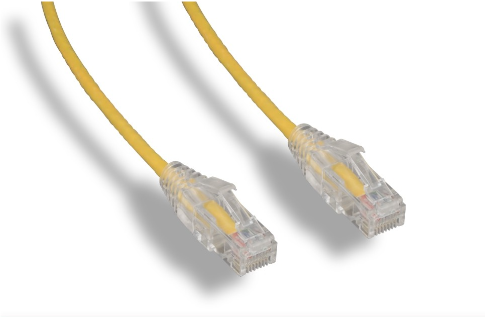 Slim Cat 6a 10G UTP Patch Cable 28 AWG 1ft 2ft 3ft 5ft 7ft 10ft lot size 1 & 5