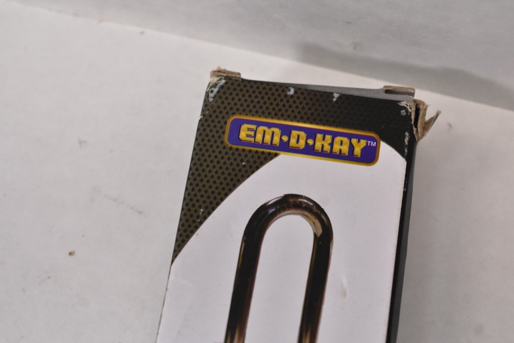 Em-D-Kay Solid Brass 1-3/4" Padlock w 2-1/2" Shackle Solid Brass Keyed 508