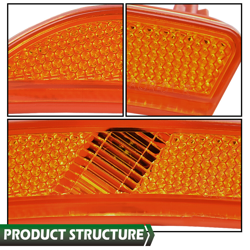 Amber Side Marker Light Fit For 2015-2017 Chrysler 200 Front Left & Right Side