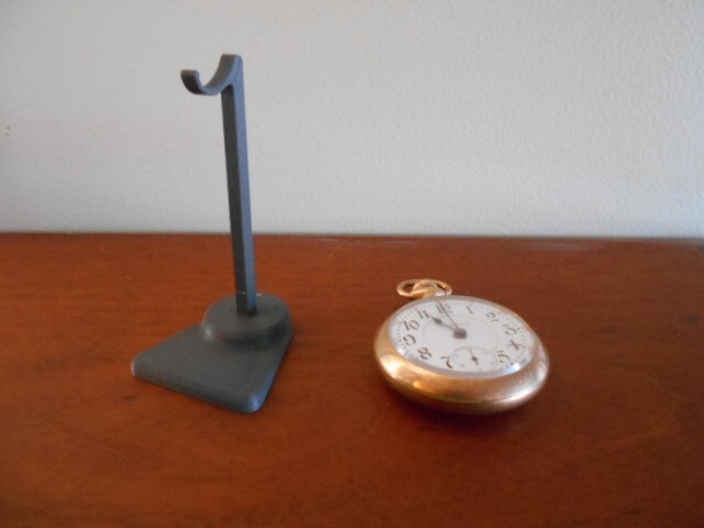 (Black) Pocket Watch Stand Holder Display Hanger
