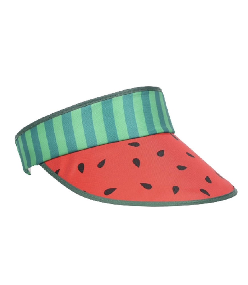 NWT Sun Squad Retro Visor Retro Sun Visor Hat - Assorted Fun Styles (Watermelon)