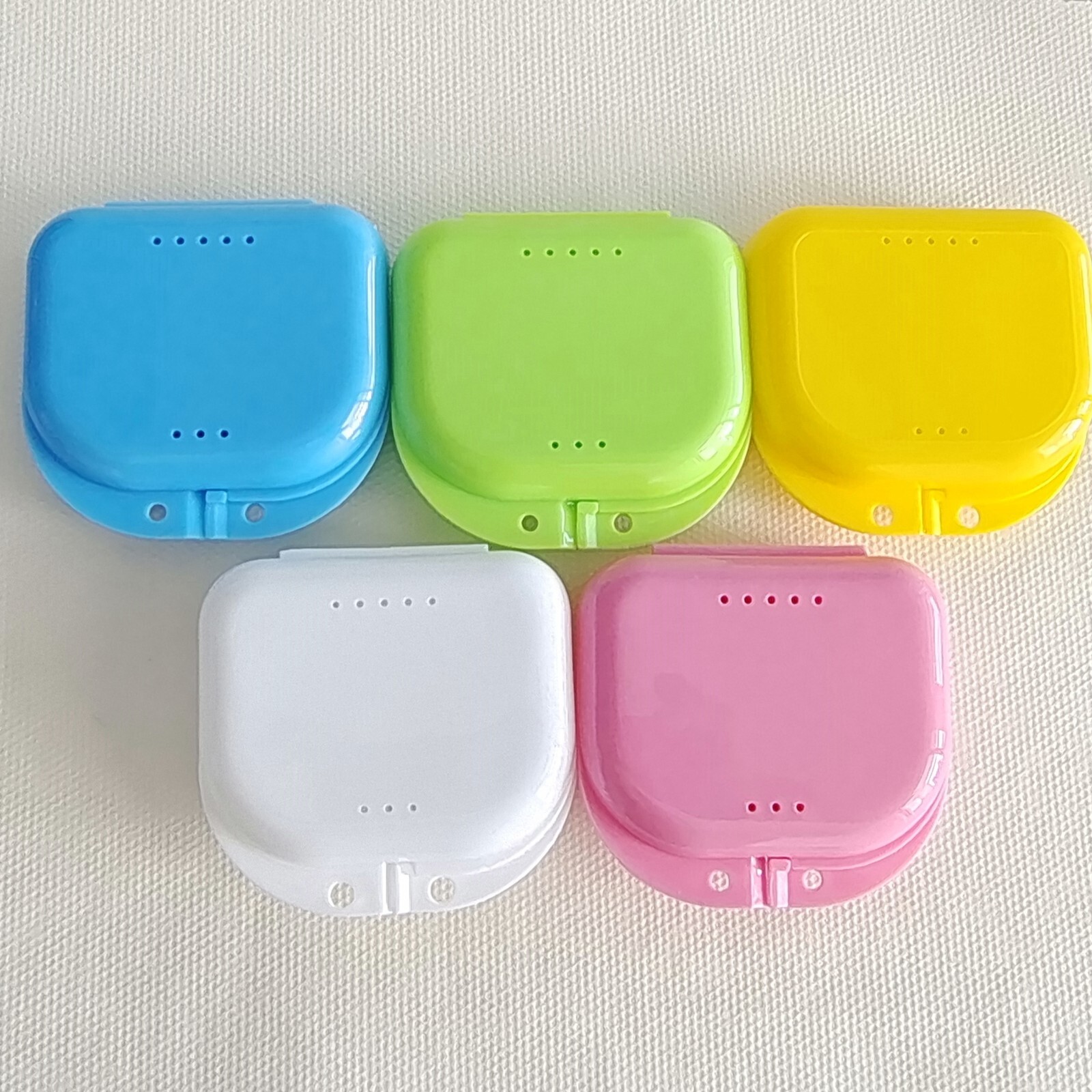 Dental Orthodontic Retainer Denture Storage Box Case Mouthguard Container Colors