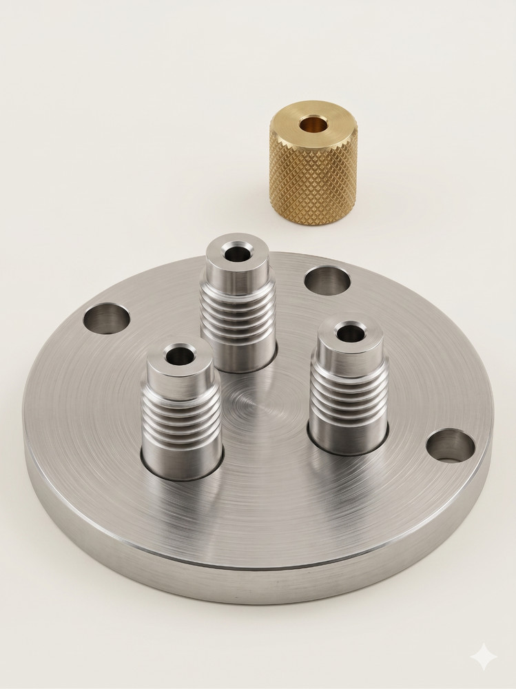 MDC | 601002 | COMPRESSION FEEDTHROUGH | CONFLAT/BRASS | 2.75"CF | HIGH VACUUM