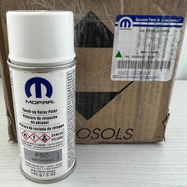 JEEP DODGE CHRYSLER PSC BILLET METALLIC SILVER TOUCH UP SPRAY PAINT OE NEW MOPAR