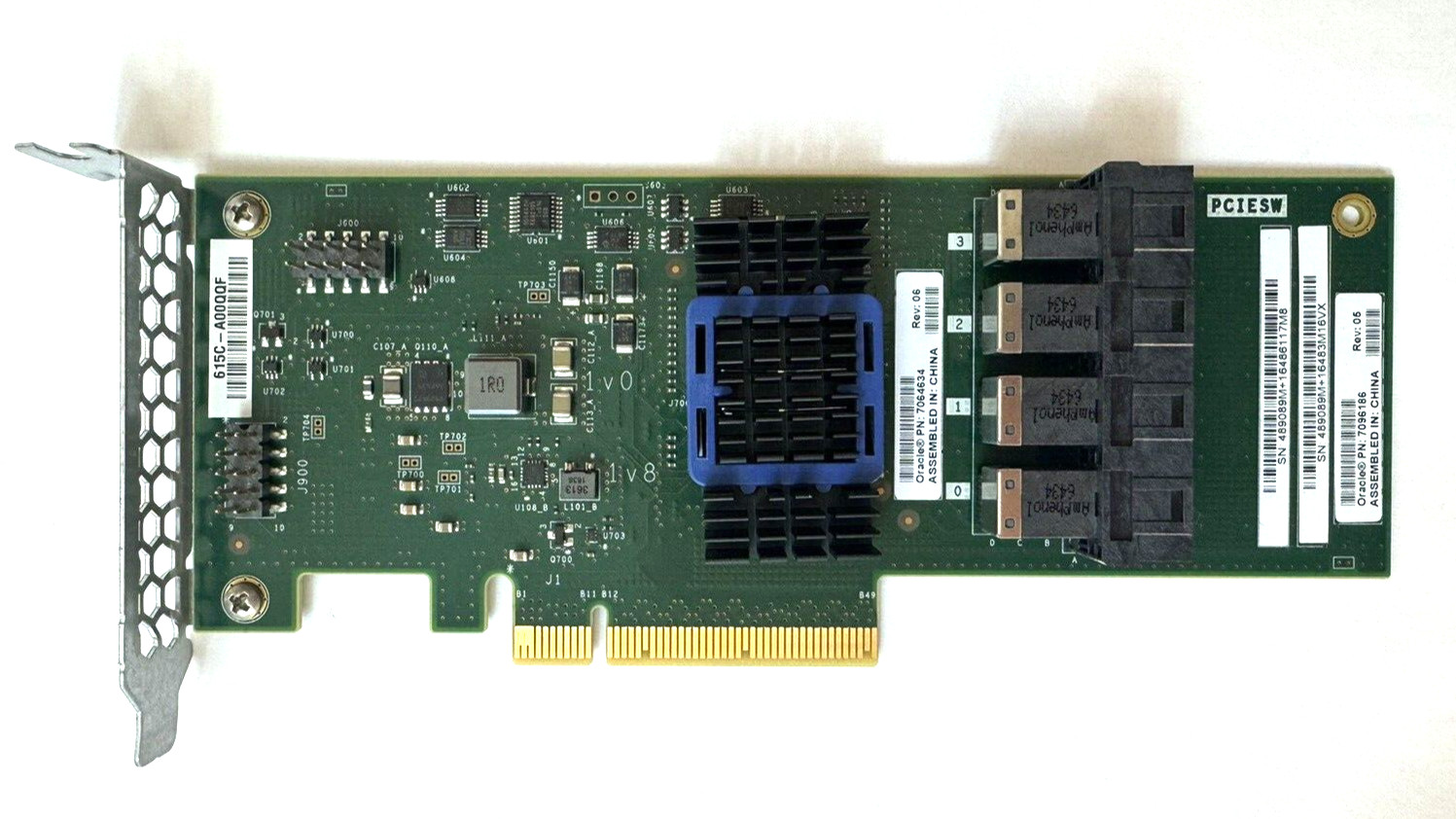Sun Oracle 8-Port PCIe Switch Controller Card Low Profile 7064634 / 7096186