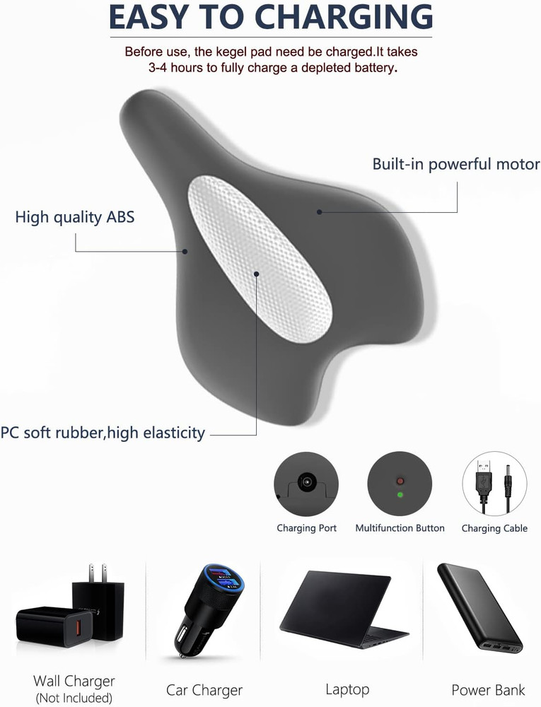 Pelvic Floor Strengthening Device for Bladder Control - Gray
