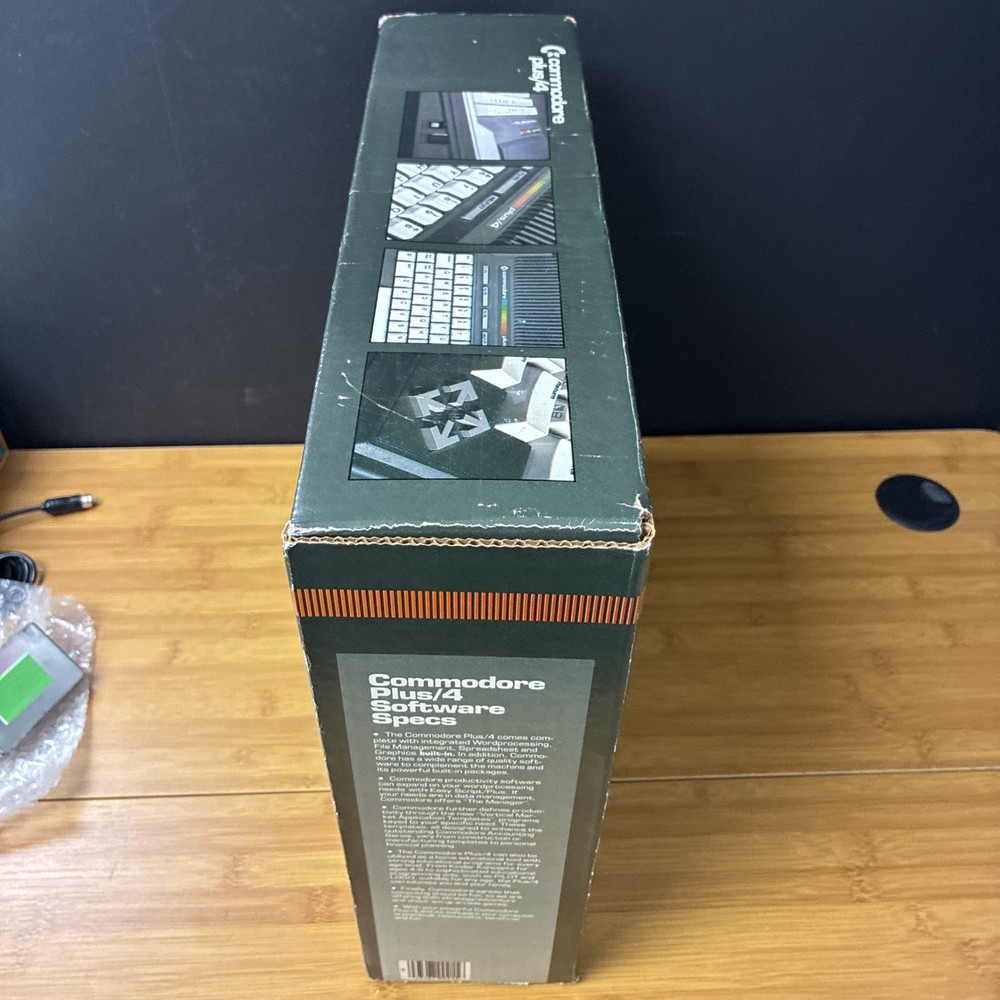 Commodore Plus/4 Vintage Home Computer with Box, Accessories, Manuals Untested